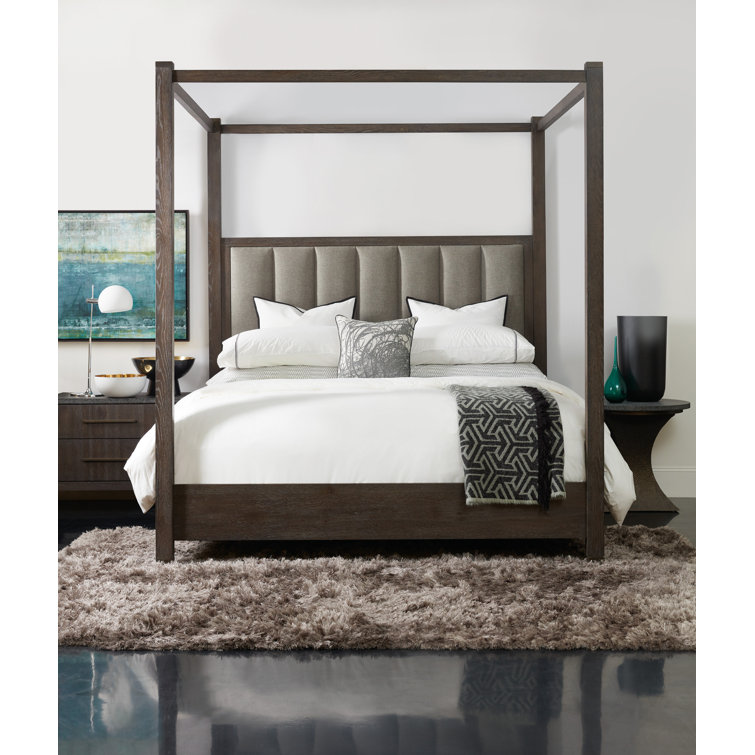 Hooker Furniture Miramar Tufted Low Profile Canopy Bed Perigold